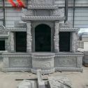 宿迁 芝麻灰高档墓碑，土墓，可定制