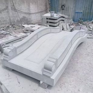 宿迁 芝麻灰花岗岩园林景观 小石桥