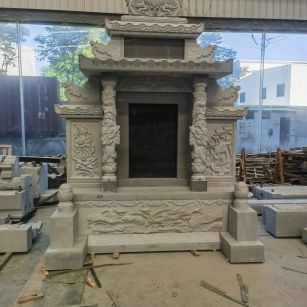 宿迁 芝麻灰高档墓碑、土墓，一套也支持定做