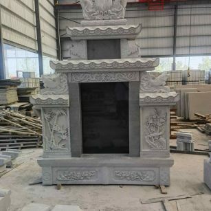 宿迁 芝麻灰高档墓碑、土墓，一套也支持定做