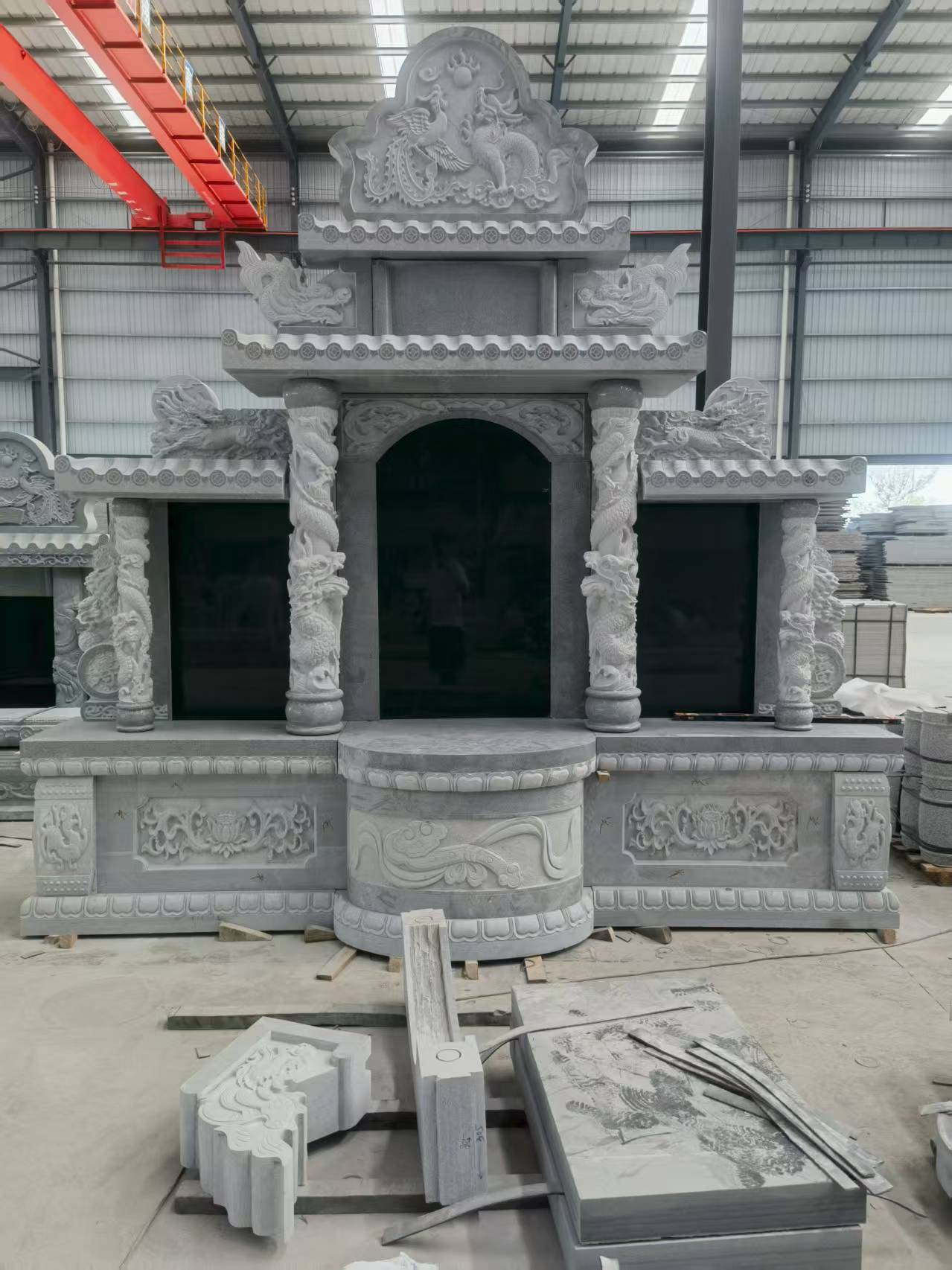 宿迁 芝麻灰高档墓碑，土墓，可定制
