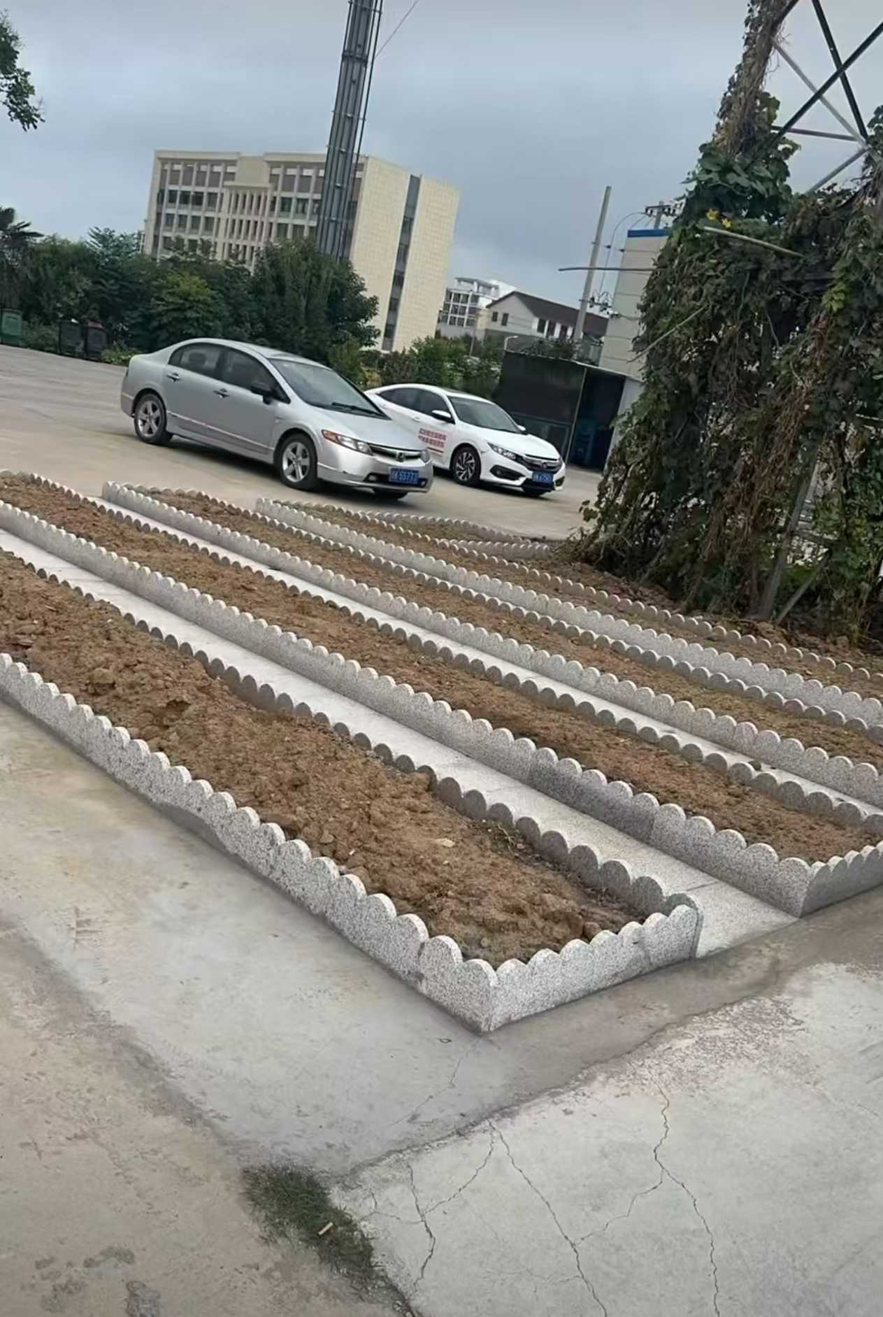 宿迁 花边石、花围石、花园石安装效果