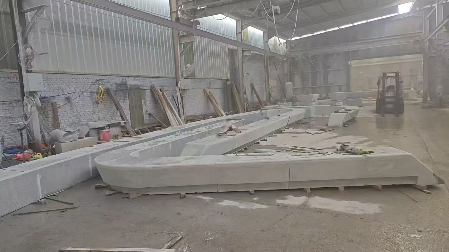 宿迁 花岗岩整石坐凳拼装